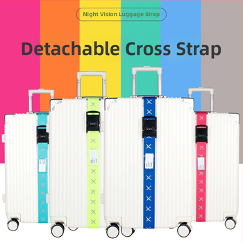 Bagažinės dirželis su vieno žodžio slaptažodžiu, šviesus ir atšvaitinis, ultra lengvas poliesteris, išleistas 2018 m. pavasarį.