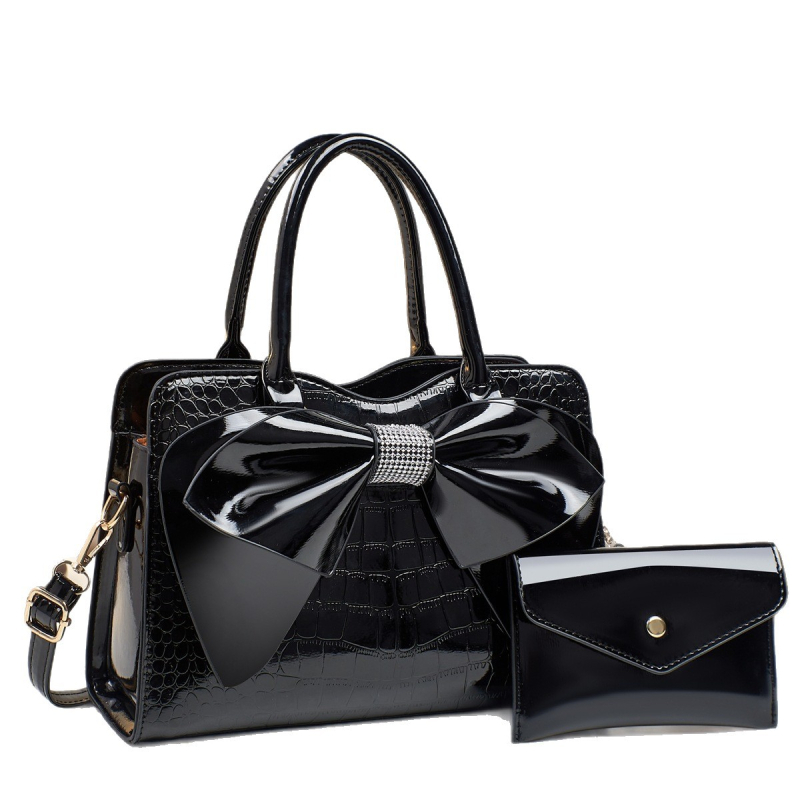 PU кожа дамска чанта през рамо и кръст с цип, хоризонтална правоъгълна форма, единична презрамка — Lady Bazaar (лято 2025)