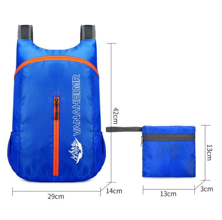 Sklopivi vanjski ruksak, unisex, najlon, kapacitet ispod 20 L, kompatibilan s prijenosnim računalom, Warneheim