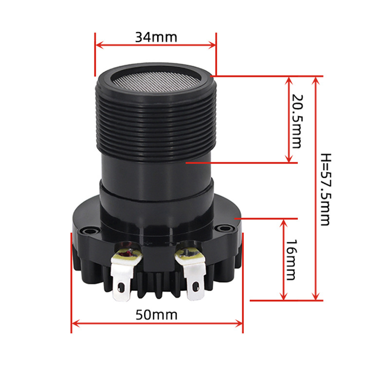 SONGELE 8 Ω неодимов рогов високочестотен говорител, 25‑ядрен магнит, непапирна диафрагма, вътрешен магнитен кръг, пълна директност