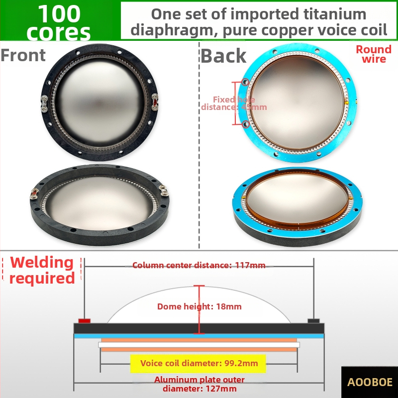 Cievka hlavy tweeteru – Príslušenstvo a náhradné diely pre opravu