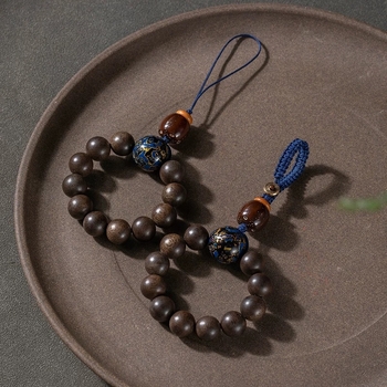 Lanț pentru telefon cu lac cinnabar, finisaj lucios, marcă Jinghui, pandantiv-cheie, design original, model zodiac