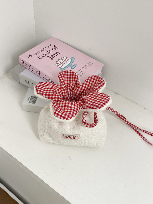 Geantă crossbody din pânză, închidere cu șnur, formă orizontală pătrată, curea de umăr simplă, pentru utilizare zilnică