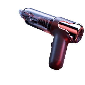 Juhtmevaba käeshoitav tolmuimeja auto ja kodu – 50W, imemine 15,1–20 kPa, sisseehitatud aku 1001–1600 mAh, kuni 3 tundi tööd, müra <36 dB, LED valgustus; komplektis tsüklonotsik, nurkharja, kahe‑ühes puhastus/imeotsik