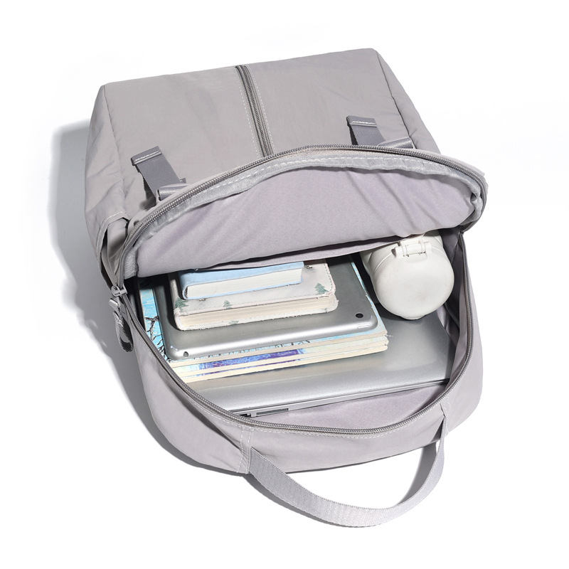 Rucsac unisex din nylon, stil urban minimalist, capacitate 20–35 L, compatibil cu laptop de 15 inci