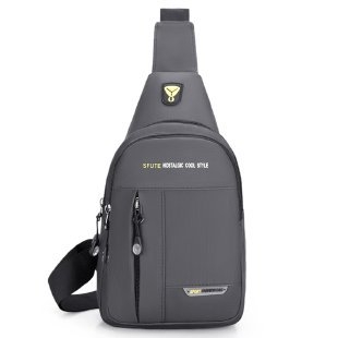 Geantă piept bărbați - Boxun, Material Oxford, Captuseală nylon, Stil coreean crossbody, Sezonul de iarnă 2025