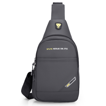 Geantă piept bărbați - Boxun, Material Oxford, Captuseală nylon, Stil coreean crossbody, Sezonul de iarnă 2025