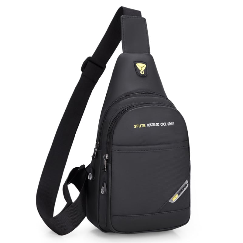 Geantă piept bărbați - Boxun, Material Oxford, Captuseală nylon, Stil coreean crossbody, Sezonul de iarnă 2025