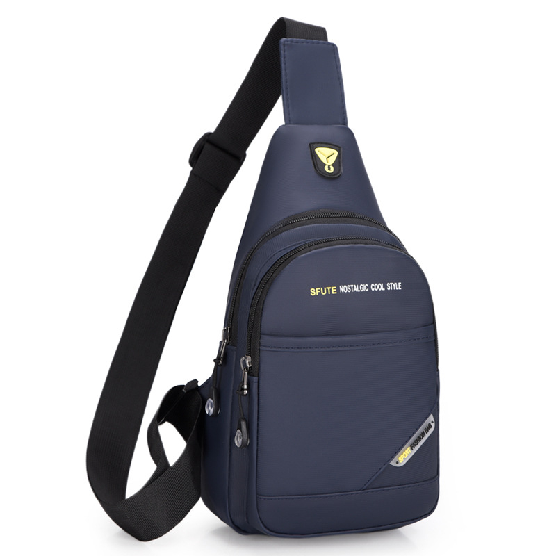 Geantă piept bărbați - Boxun, Material Oxford, Captuseală nylon, Stil coreean crossbody, Sezonul de iarnă 2025