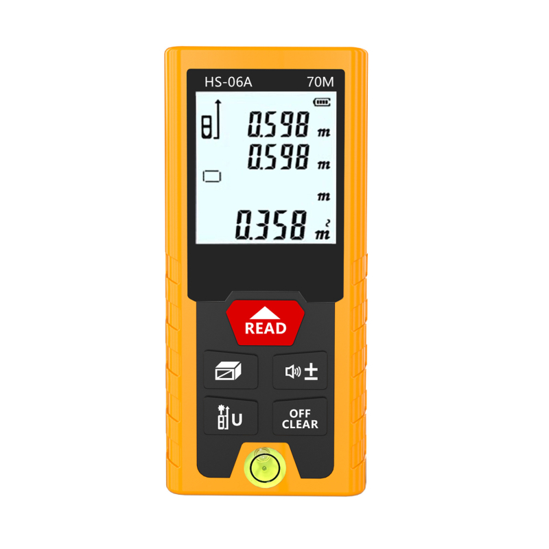 Distanțometru cu laser – Două funcții într-unul, Precizie înaltă, Laser infraroșu, Riglă digitală