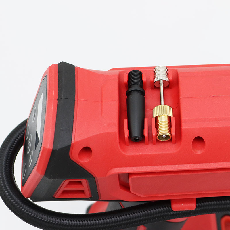 Φορητή αντλία αέρα αυτοκινήτου με ψηφιακή οθόνη και ενσωματωμένο φως, διπλός κύλινδρος, 12V 120W