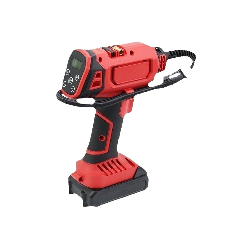 Φορητή αντλία αέρα αυτοκινήτου με ψηφιακή οθόνη και ενσωματωμένο φως, διπλός κύλινδρος, 12V 120W