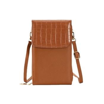 Geantă mică de femei din PU, crossbody, cu buzunar pentru telefon și carduri, quilt diamant, formă vertical pătrată, închidere cu capac, căptușeală poliester