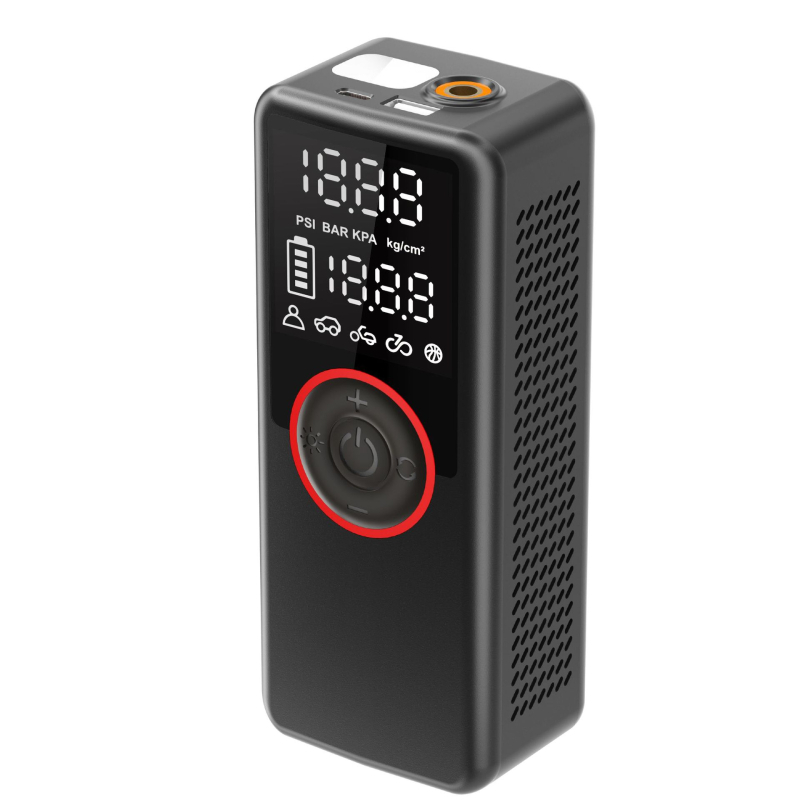 Bežični prijenosni kompresor za auto s digitalnim zaslonom, 12V, 120W, 35 L/min – izuzetno brzo napuhivanje
