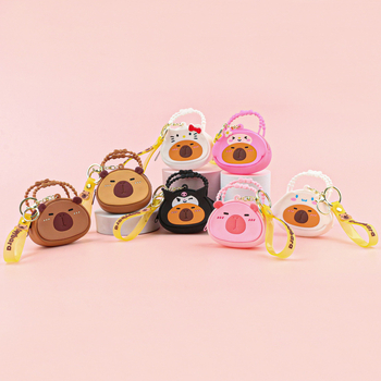 Portofel pentru monede din silicon, model desene animate, stil proaspăt și dulce, unisex