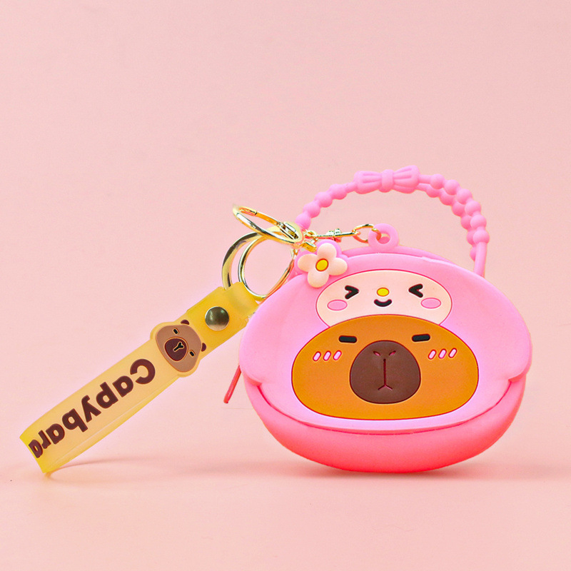 Portofel pentru monede din silicon, model desene animate, stil proaspăt și dulce, unisex