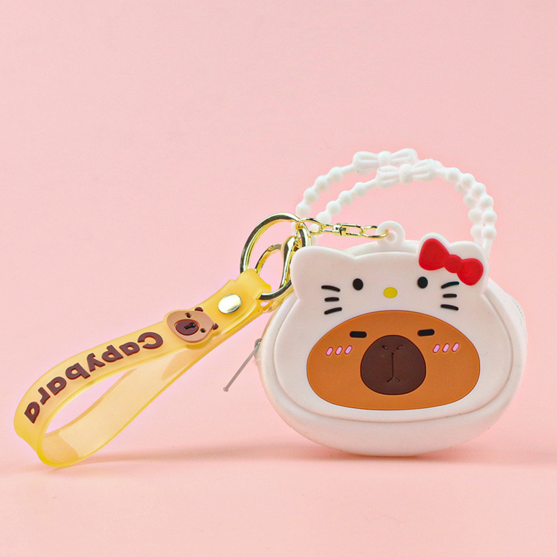 Portofel pentru monede din silicon, model desene animate, stil proaspăt și dulce, unisex