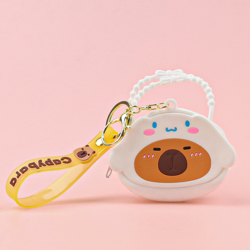 Portofel pentru monede din silicon, model desene animate, stil proaspăt și dulce, unisex