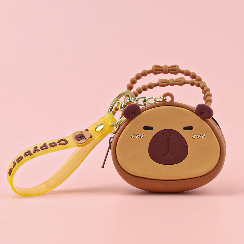 Portofel pentru monede din silicon, model desene animate, stil proaspăt și dulce, unisex