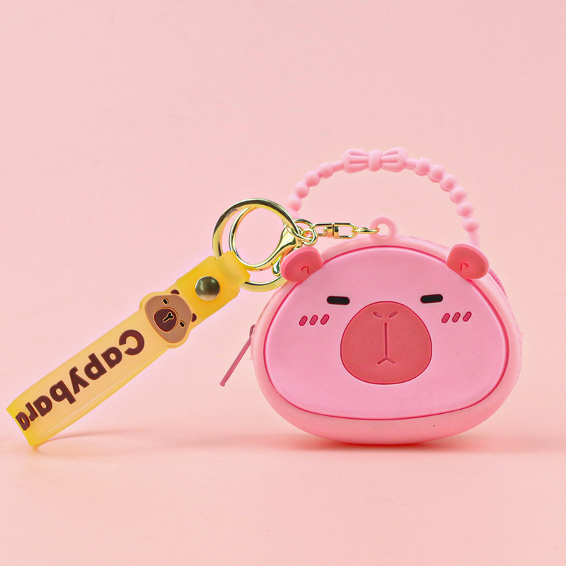 Portofel pentru monede din silicon, model desene animate, stil proaspăt și dulce, unisex