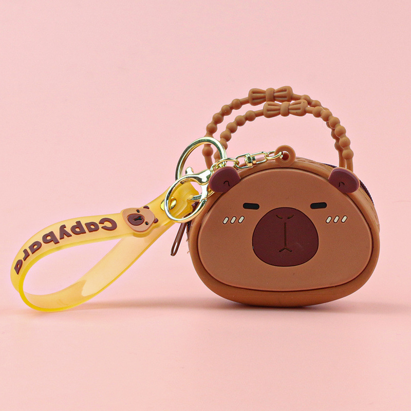 Portofel pentru monede din silicon, model desene animate, stil proaspăt și dulce, unisex