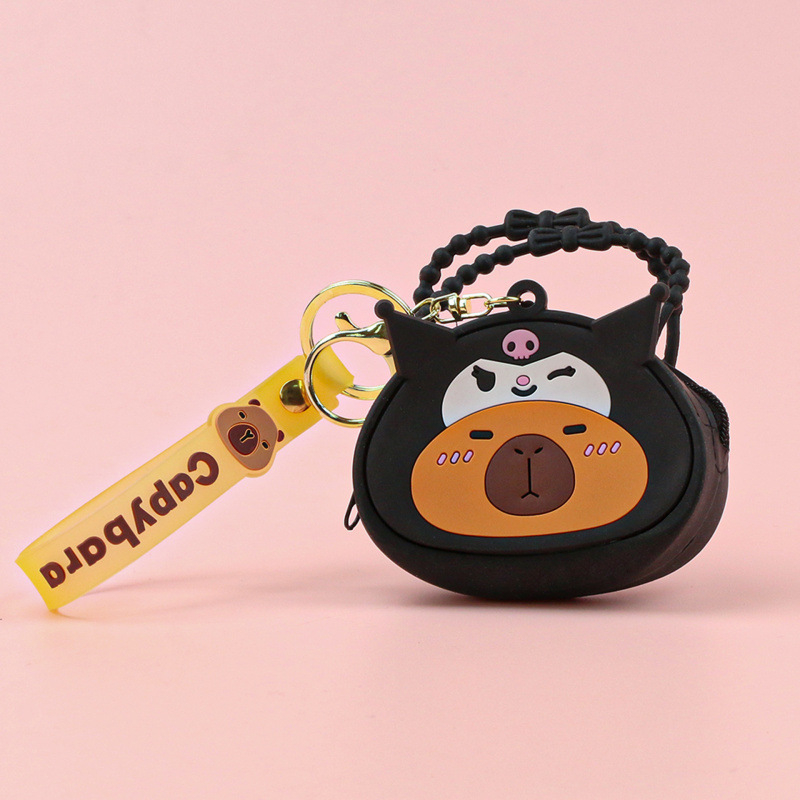 Portofel pentru monede din silicon, model desene animate, stil proaspăt și dulce, unisex