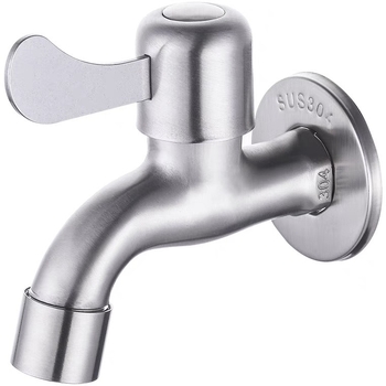 Кухненски смесител от неръждаема стома, смесителен тип, отваряне с ключ, едноделна конструкция, медно клапаново ядро