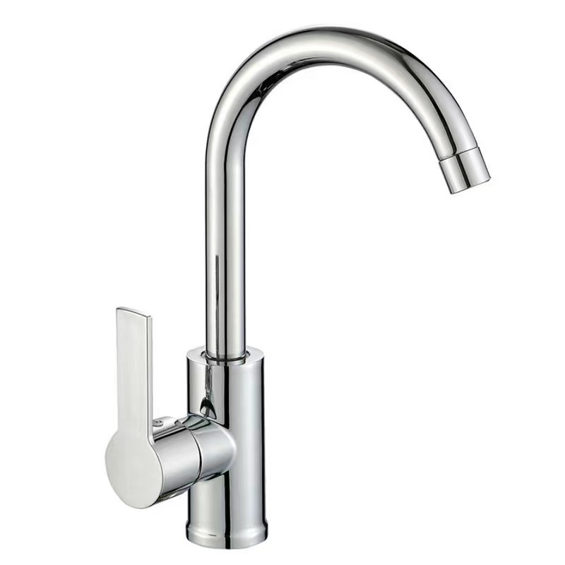 Miješajući kuhinjski faucet s izvlačnim izljevom, ABS tijelo, keramički disk ventil, G1/2 priključci, pogodan za drez iznad ili ispod radne ploče