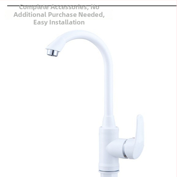 Plastična kuhinjska slavina s keramičkim disk ventilom, 20 mm ulaz/izlaz, model 366A, 0-80°C.