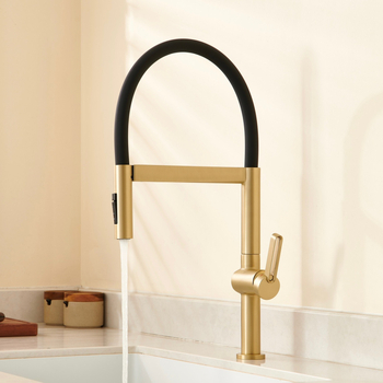 Кухненски магнитен смесител KL, мед, електроплатирана повърхност, керамичен дисков клапан, за домашна употреба