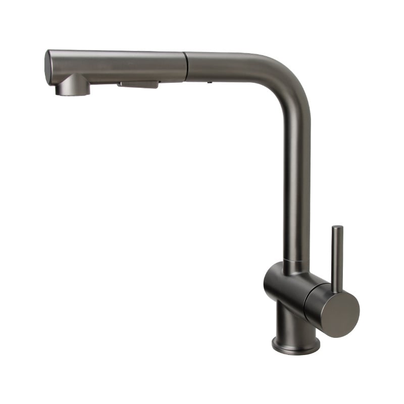 Xinglin Кухненски издърпващ смесител за мивка, цинкова сплав, керамичен клапан, вертикална инсталация, модел 40013