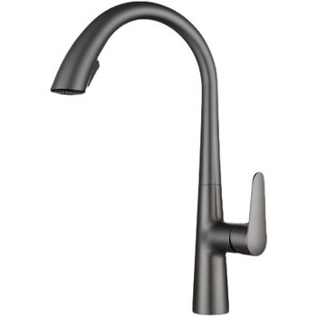 Кухненски издърпващ се смесител, меден, модел H2203, смесител с издърпване, гореща и студена вода, 5–80°C, номинално налягане 0,8 MPa