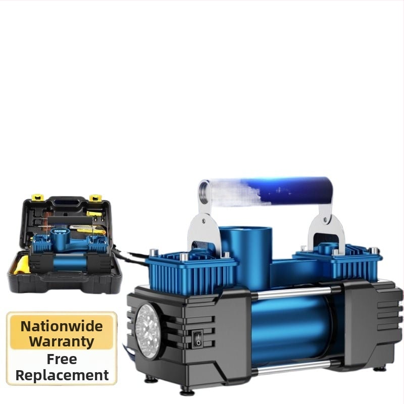 Automobilska pumpa za zrak s dvostrukim cilindrom, 12V, 220W, 5 m kabel, digitalni LCD zaslon