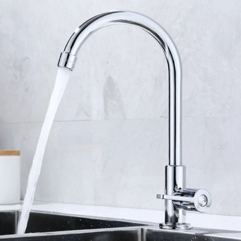 Plastična slavina za umivaonik, hladna voda, keramički disk ventil, elektroplatirani završni sloj, brend Consistent Bathroom