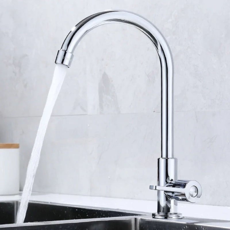 Plastična slavina za umivaonik, hladna voda, keramički disk ventil, elektroplatirani završni sloj, brend Consistent Bathroom