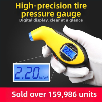 Aukštosios precizijos skaitmeninis padangų slėgio matuoklis ir monitorius, nešiojamas