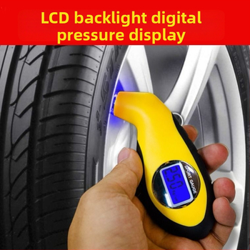 Aukštosios precizijos skaitmeninis padangų slėgio matuoklis ir monitorius, nešiojamas