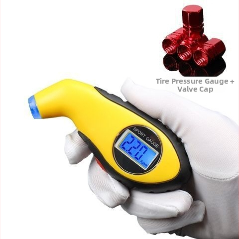 Aukštosios precizijos skaitmeninis padangų slėgio matuoklis ir monitorius, nešiojamas