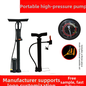 Qianli kõrge rõhuga käsipump jalgrattale – raua kere, maksimaalne rõhk 12 MPa, kaasas kolmekandiline õhuotsik