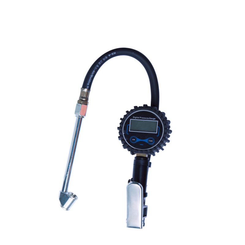 Cow Sail Riepu spiediena pistole ar digitālo displeju, eļļā iegremdēts manometrs, metāla korpuss, 0-200 PSI
