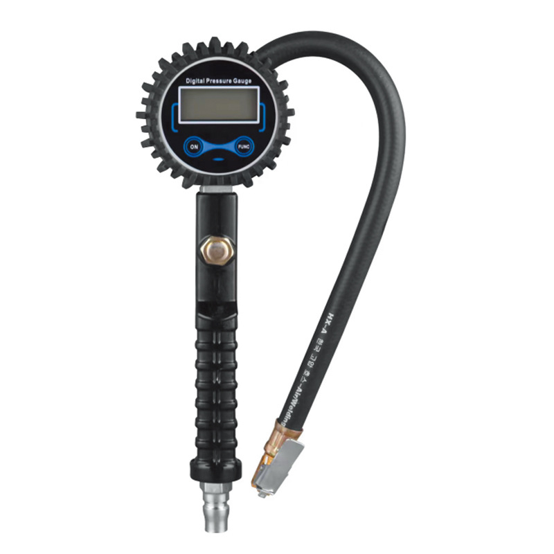 Cow Sail Riepu spiediena pistole ar digitālo displeju, eļļā iegremdēts manometrs, metāla korpuss, 0-200 PSI
