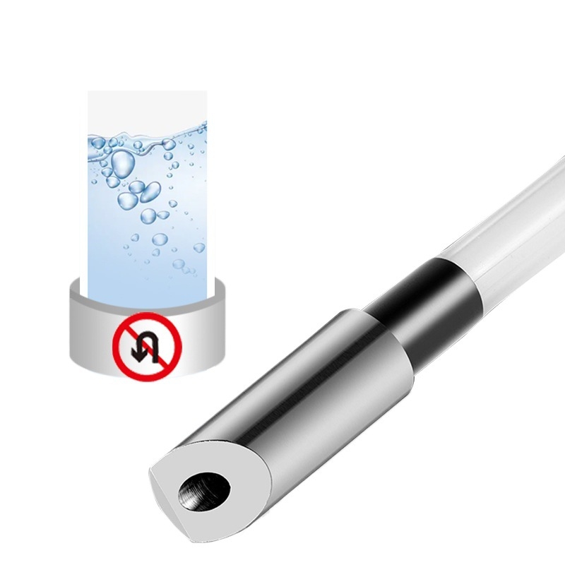 Δοσομετρητής σαπουνιού για νεροχύτη κουζίνας από ανοξείδωτο ατσάλι, με εκτεταμένο μοχλό πατήματος