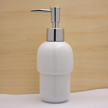 Γυάλινο μπουκάλι με αντλία για σαπούνι, αντισηπτικό ή άρωμα, θαμπό φινίρισμα, μοντέρνο μινιμαλιστικό στυλ