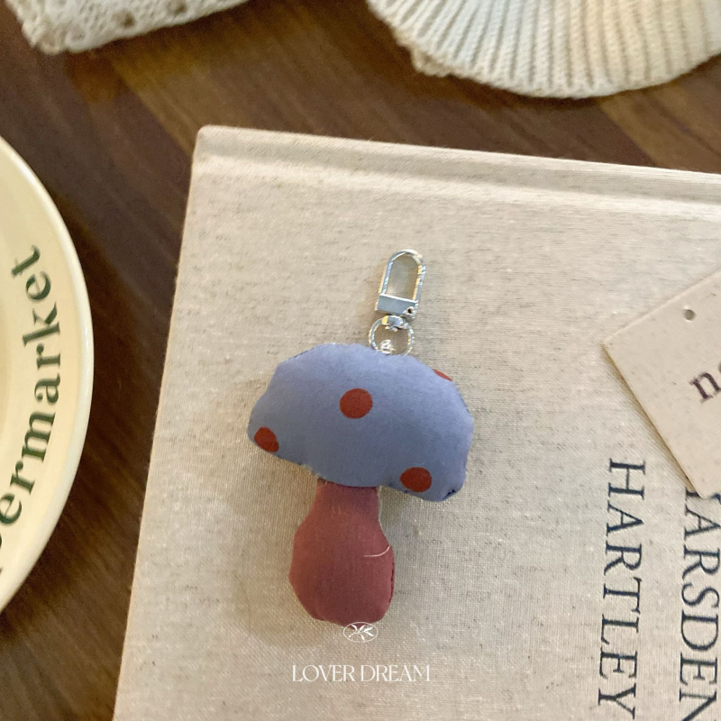 Breloc de chei metal, în stil coreean, cu model plante și flori, brand LOVER DREAM, iarna 2024