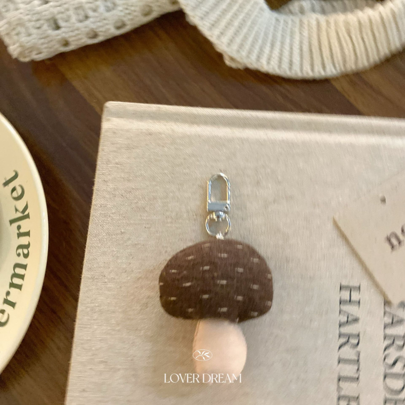 Breloc de chei metal, în stil coreean, cu model plante și flori, brand LOVER DREAM, iarna 2024