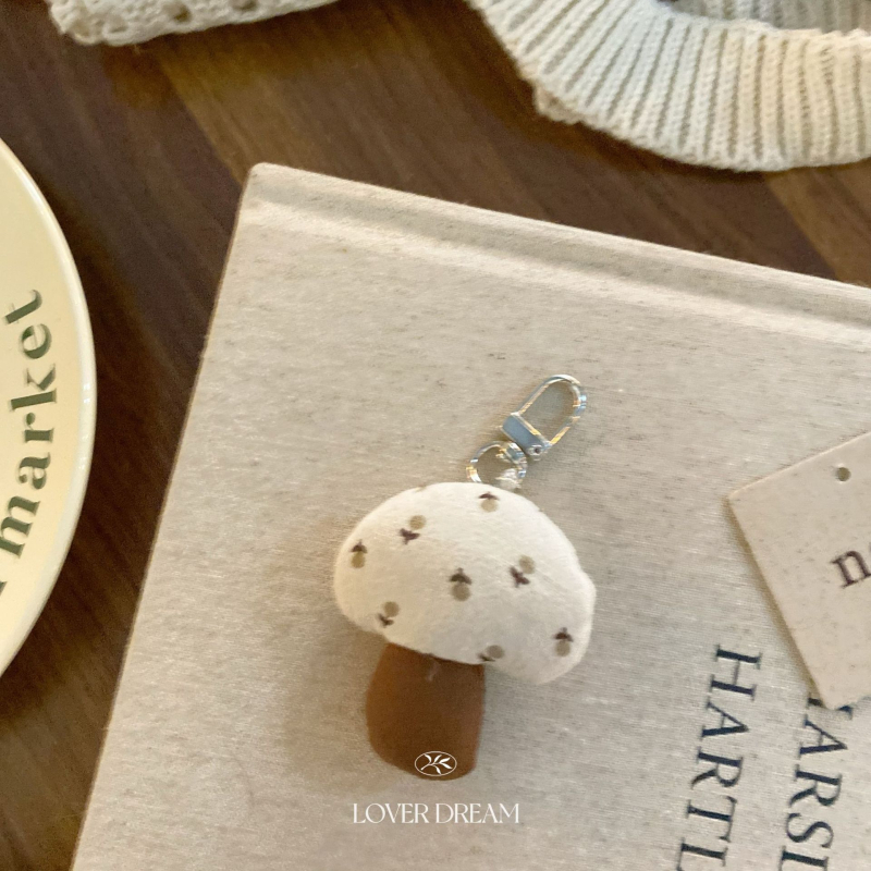 Breloc de chei metal, în stil coreean, cu model plante și flori, brand LOVER DREAM, iarna 2024