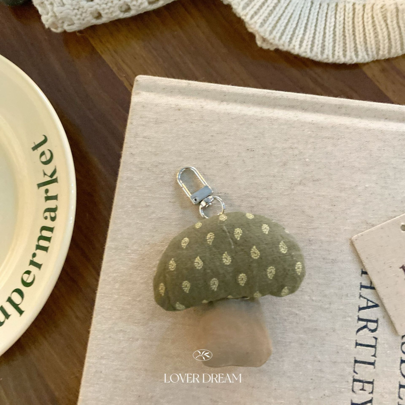 Breloc de chei metal, în stil coreean, cu model plante și flori, brand LOVER DREAM, iarna 2024