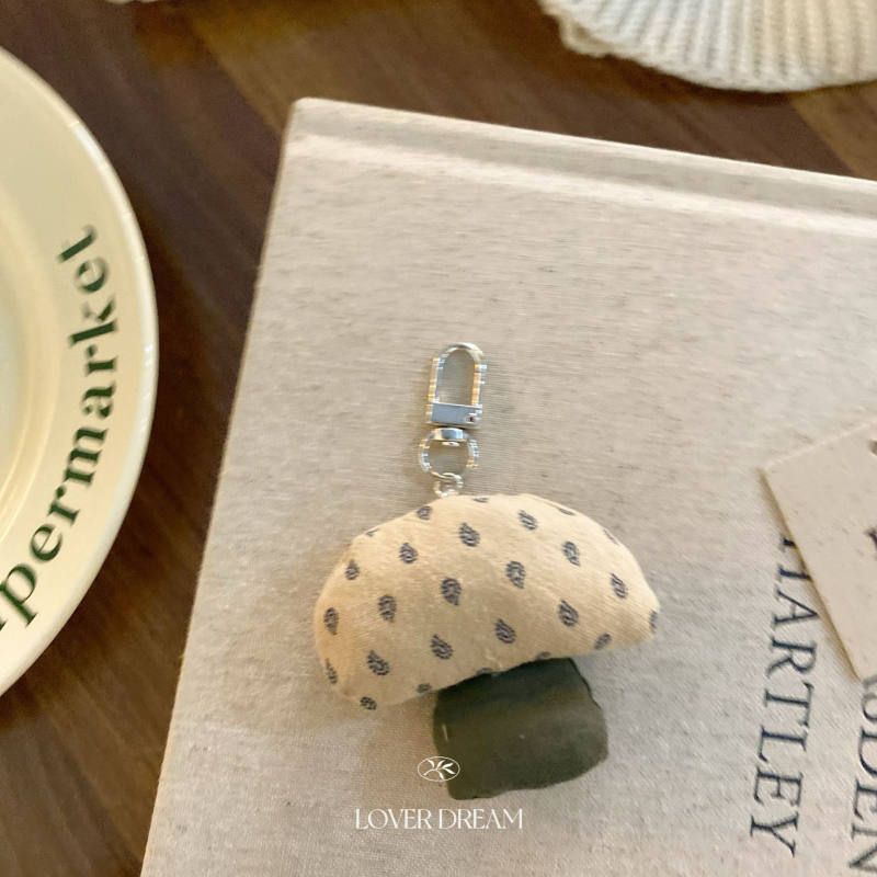 Breloc de chei metal, în stil coreean, cu model plante și flori, brand LOVER DREAM, iarna 2024