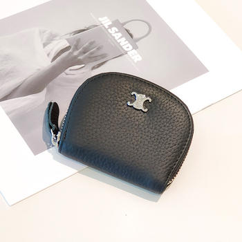 Portofel pentru carduri din piele naturală, piele de vită, design cu 11 pliuri, model 608, căptușeală din nylon