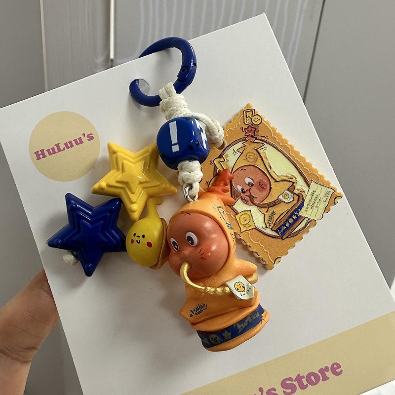 Breloc pentru geantă, șnur împletit din plastic/rezin, design original, modele: ursuleț, purceluș, animale mici, Primăvara 2025